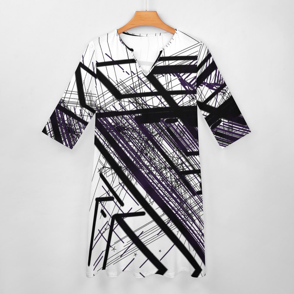Abstraktes Kunstkleid