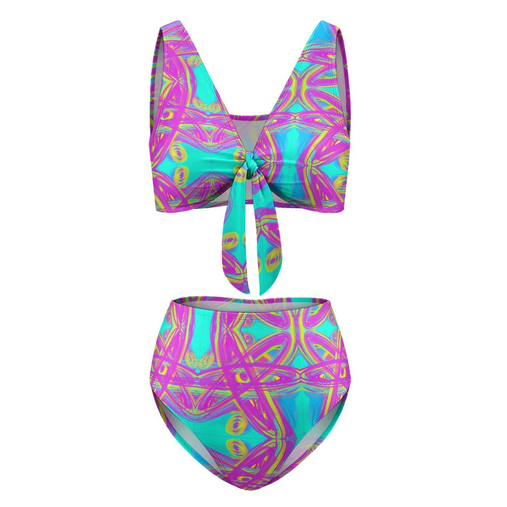 2-Piece Knotted Bikini Swimsuit