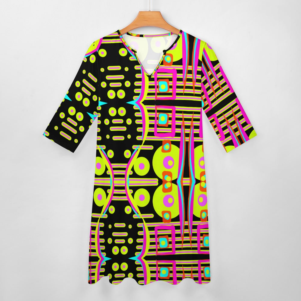 Abstraktes Kunstkleid