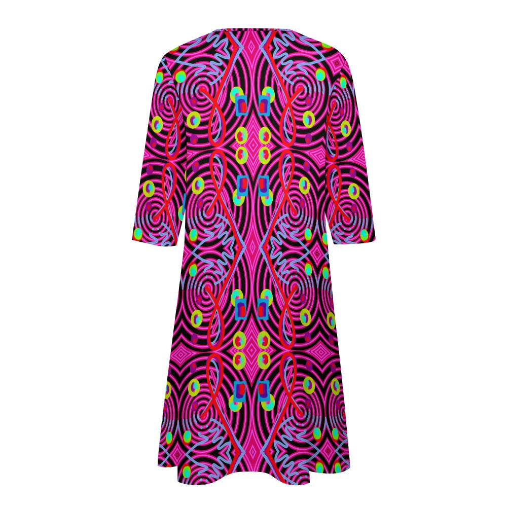 Abstraktes Kunstkleid