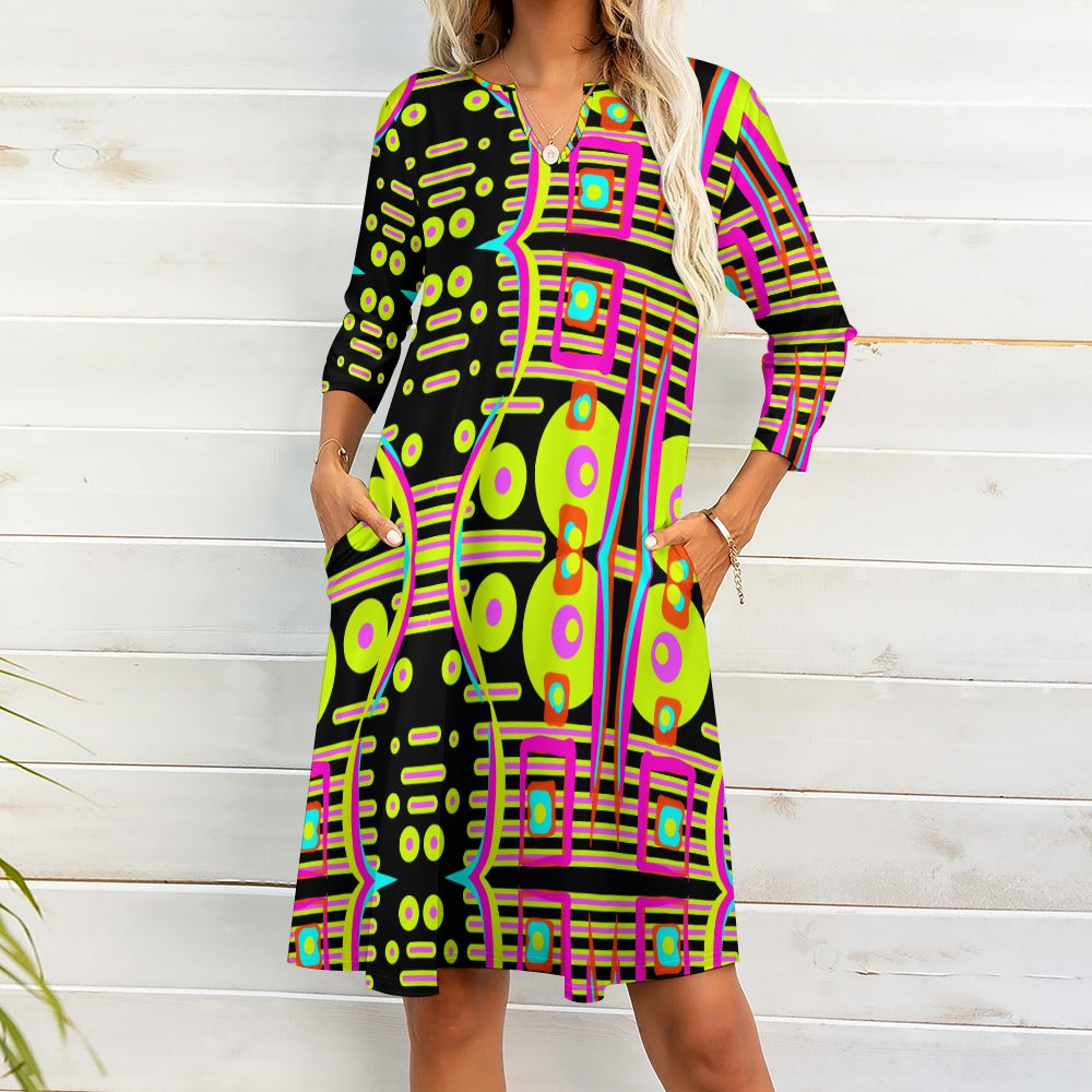 Abstraktes Kunstkleid