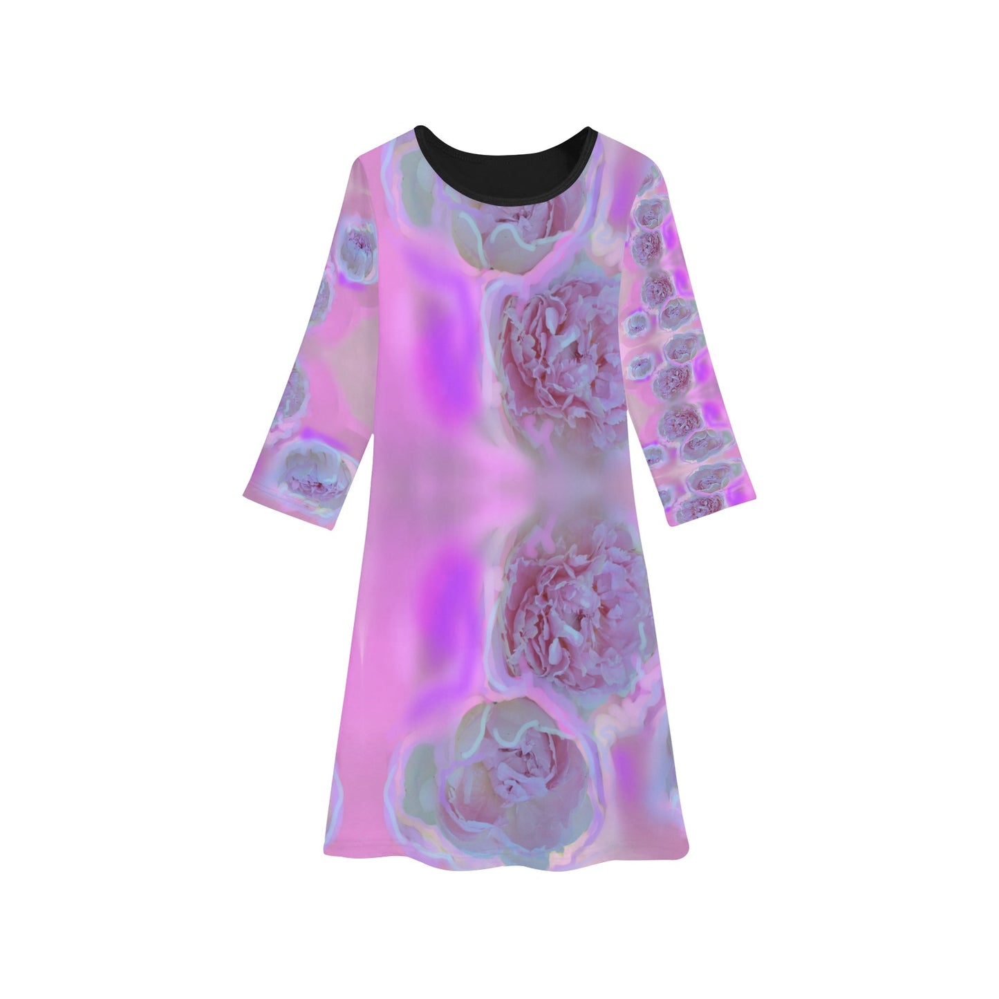 Langärmliges Kleid für Mädchen