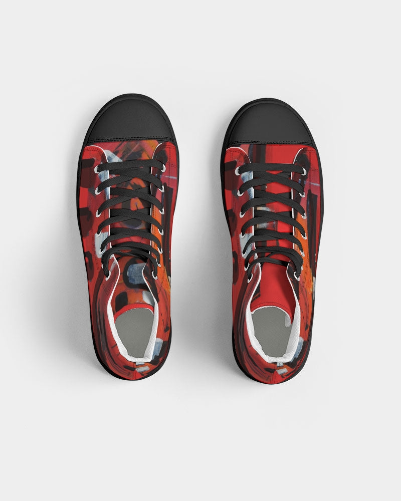 Women's Hightop Canvas Shoe - Black