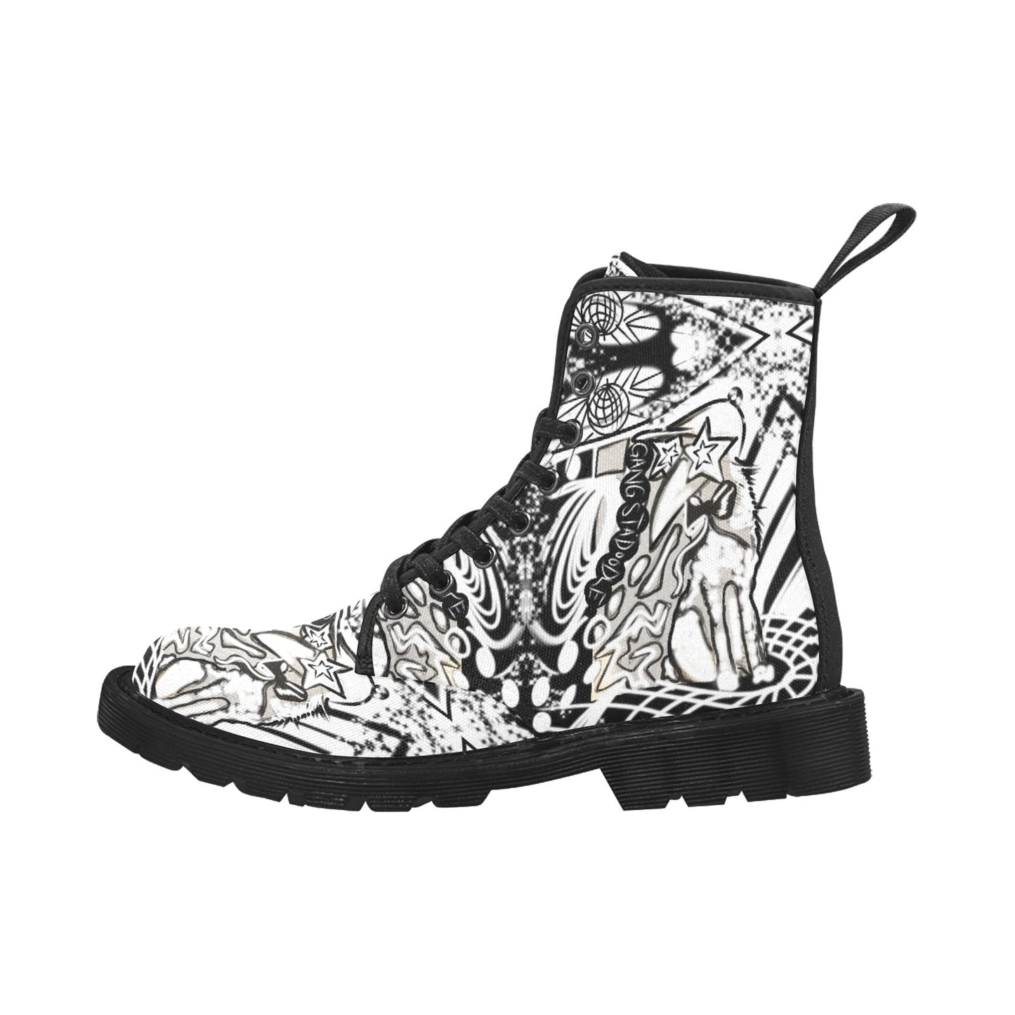 Herren-Schnürstiefel aus Canvas