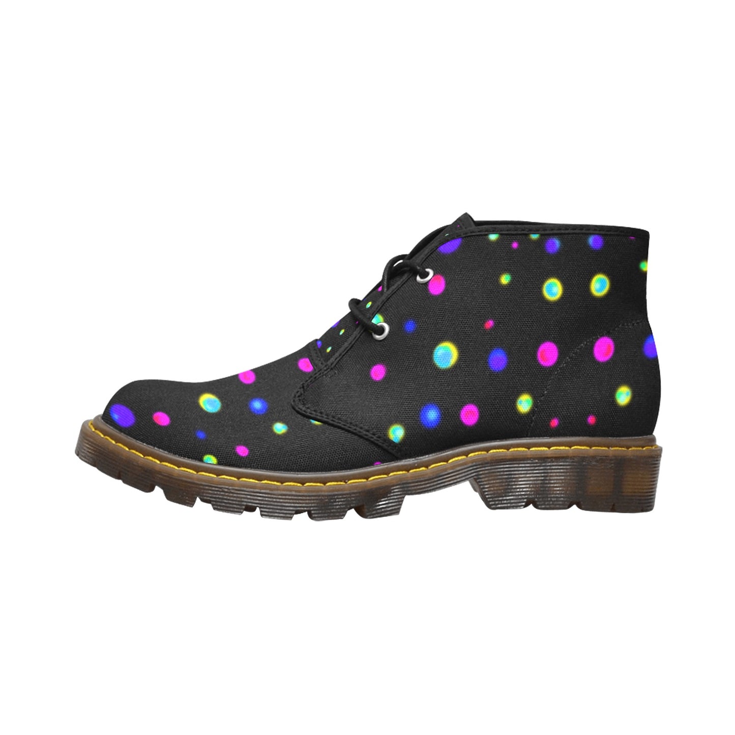 Men's Canvas Chukka Boots abstract art