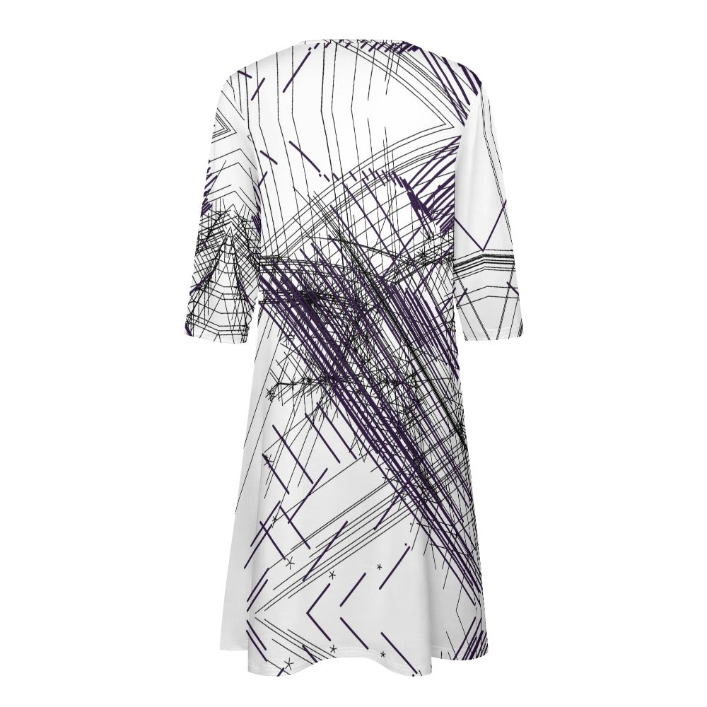Abstraktes Kunstkleid