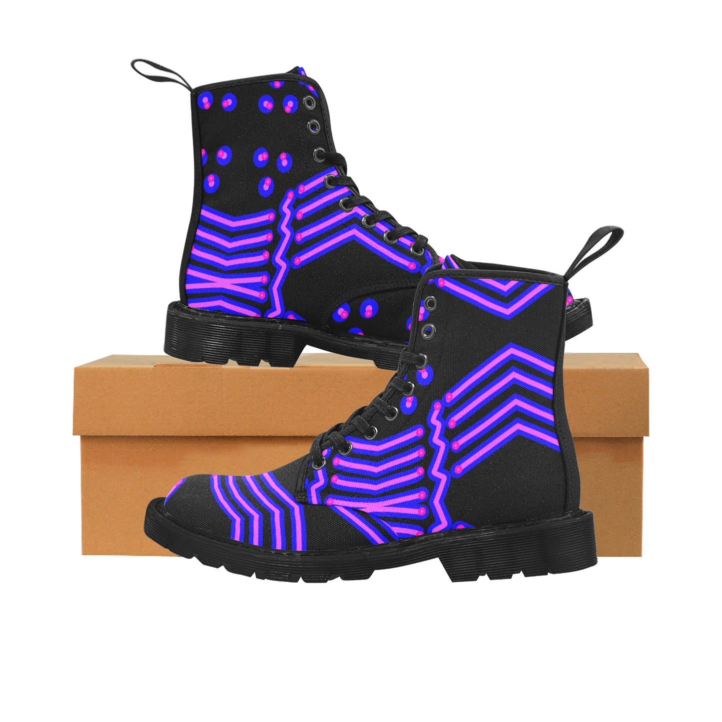 Herren-Schnürstiefel aus Canvas