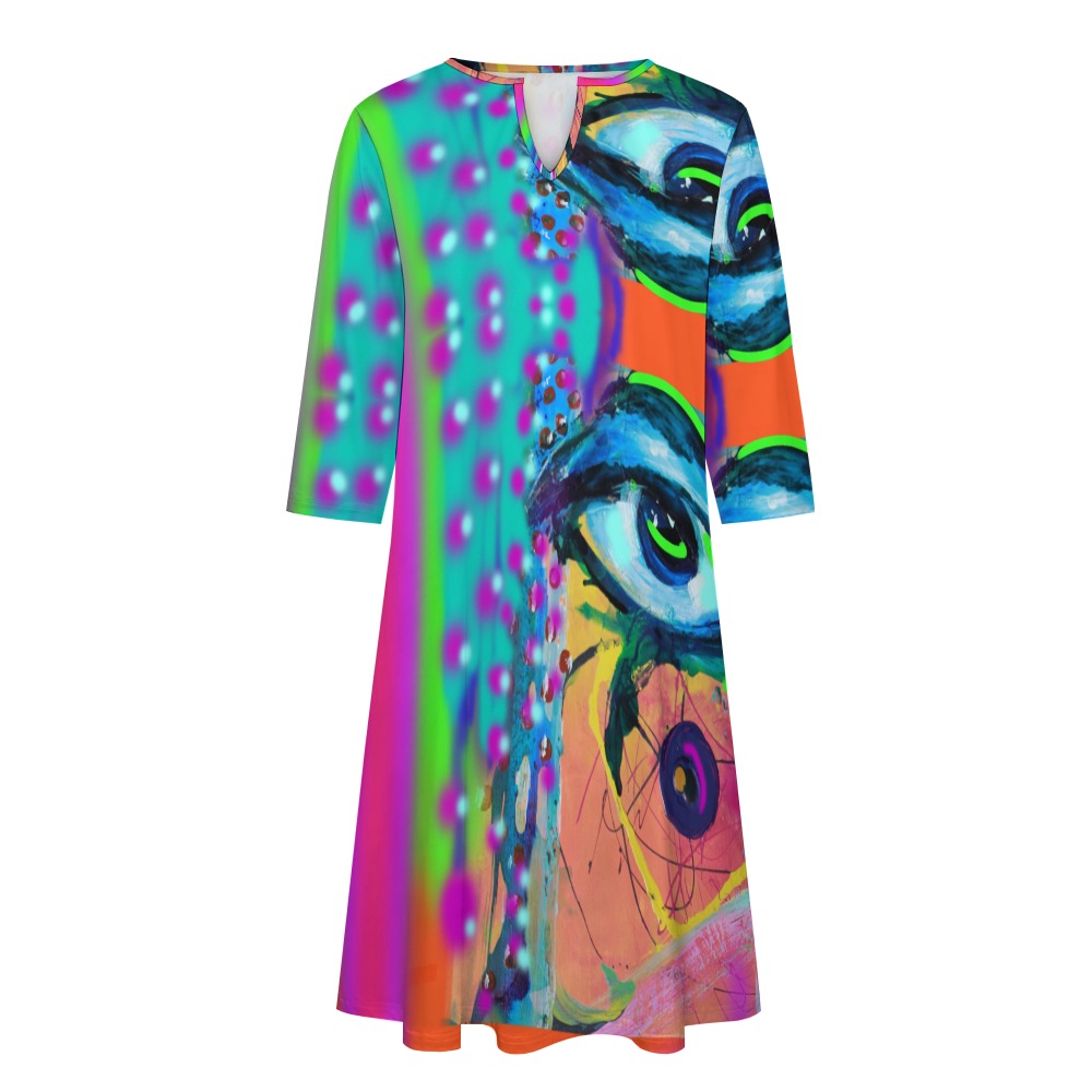 Abstraktes Kunstkleid