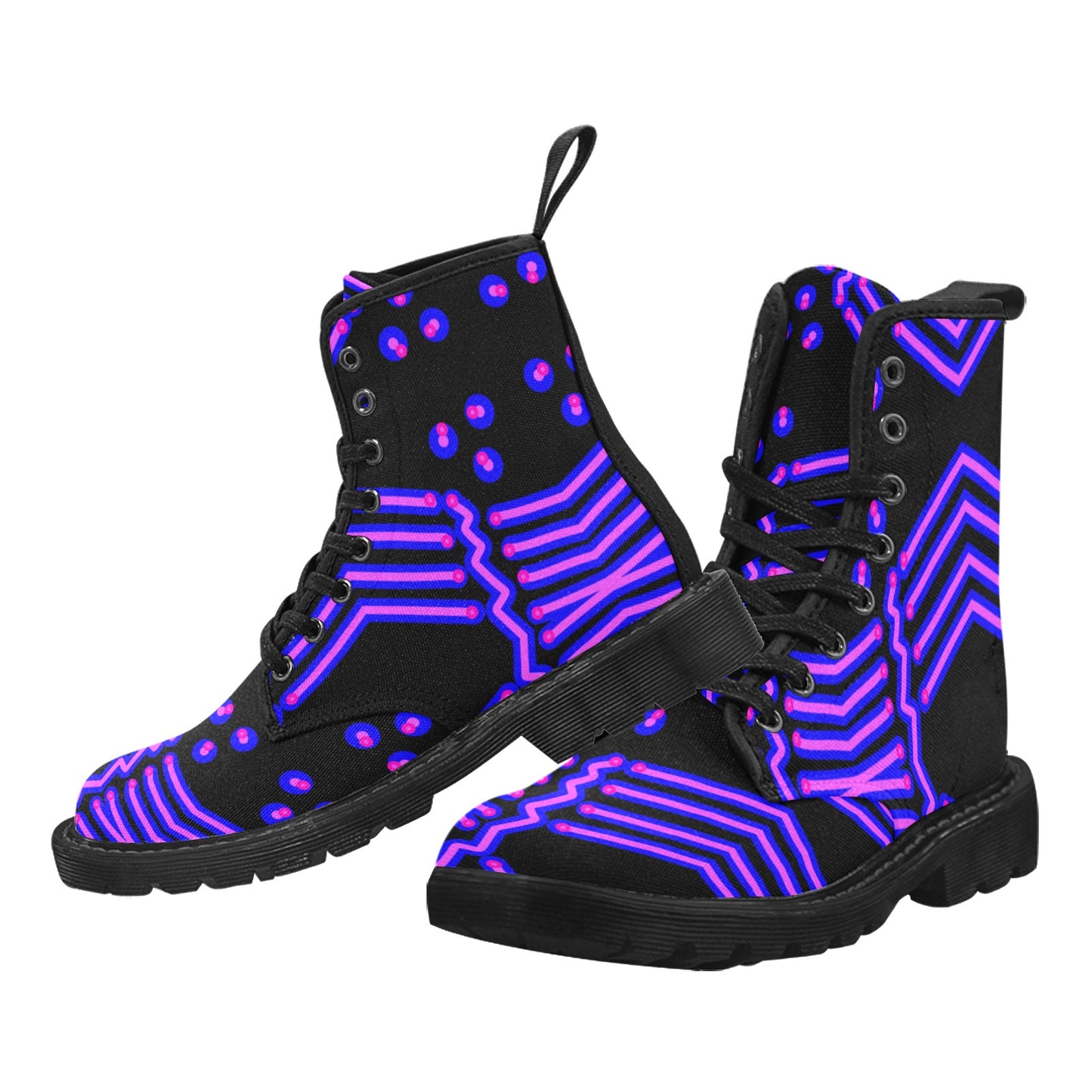 Herren-Schnürstiefel aus Canvas
