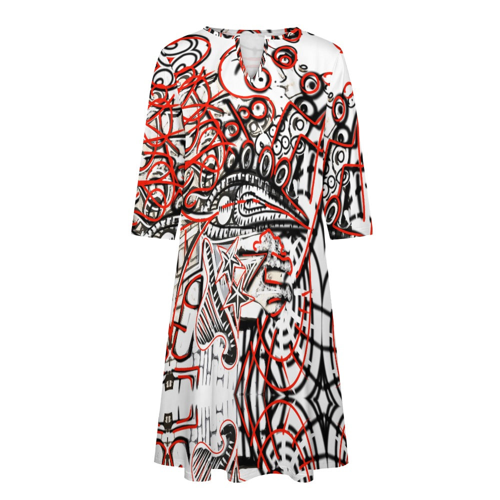 Abstraktes Kunstkleid