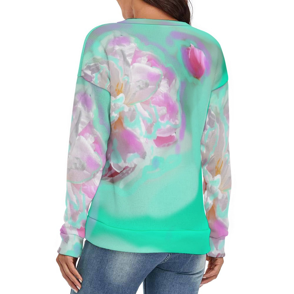 Women's V-Neck Long Sleeve Sweater