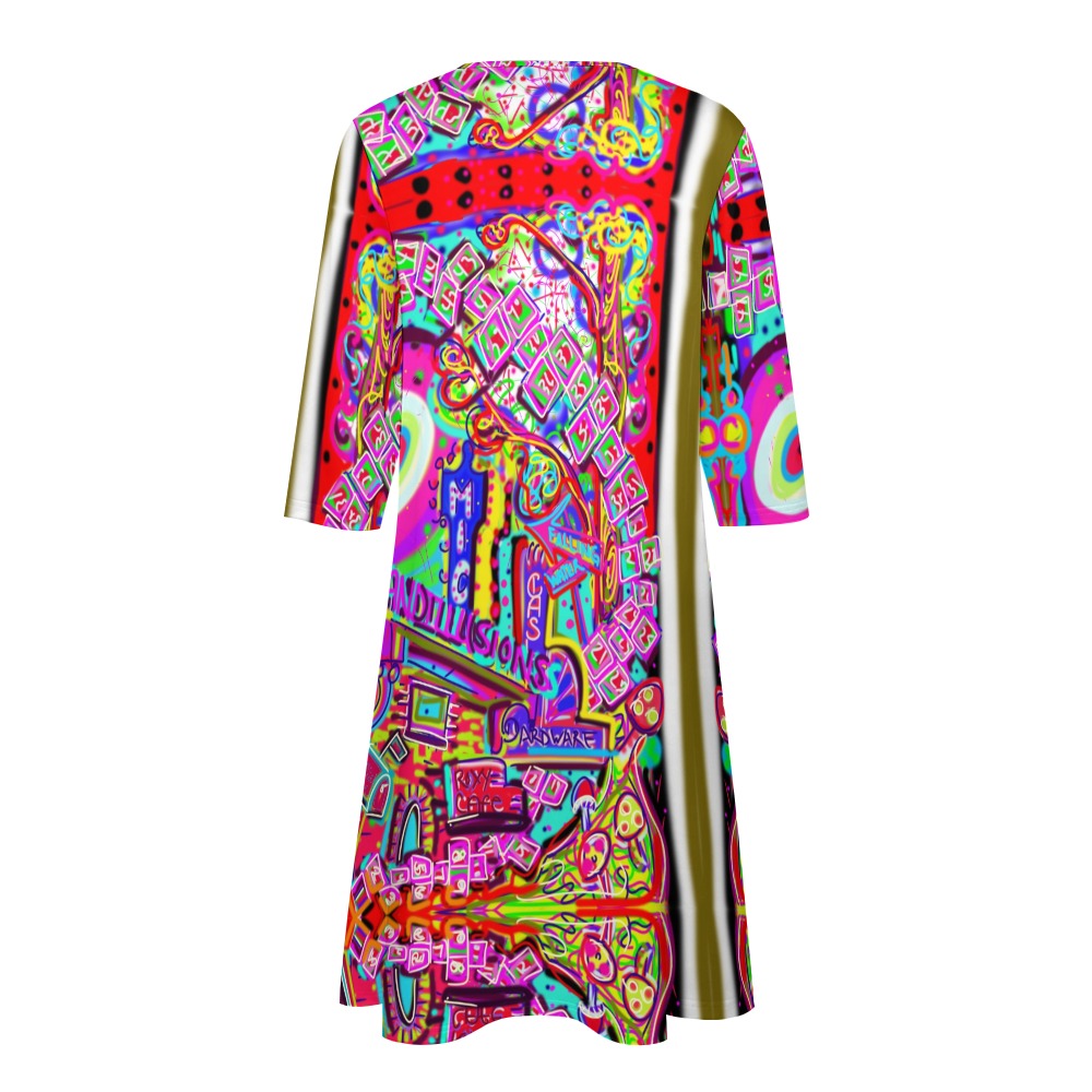 Abstraktes Kunstkleid