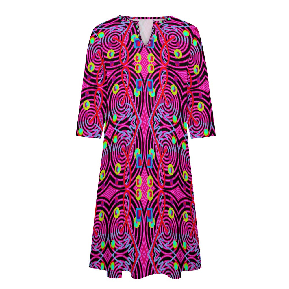 Abstraktes Kunstkleid