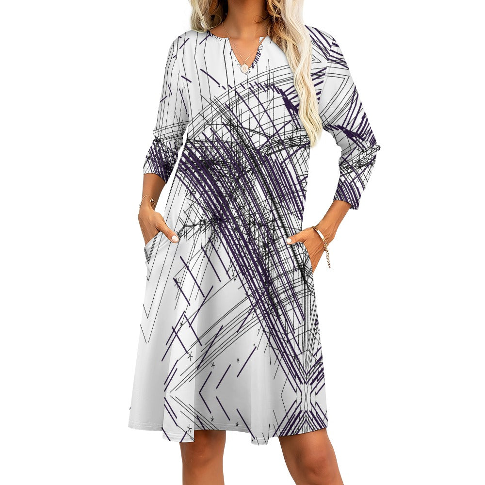 Abstraktes Kunstkleid