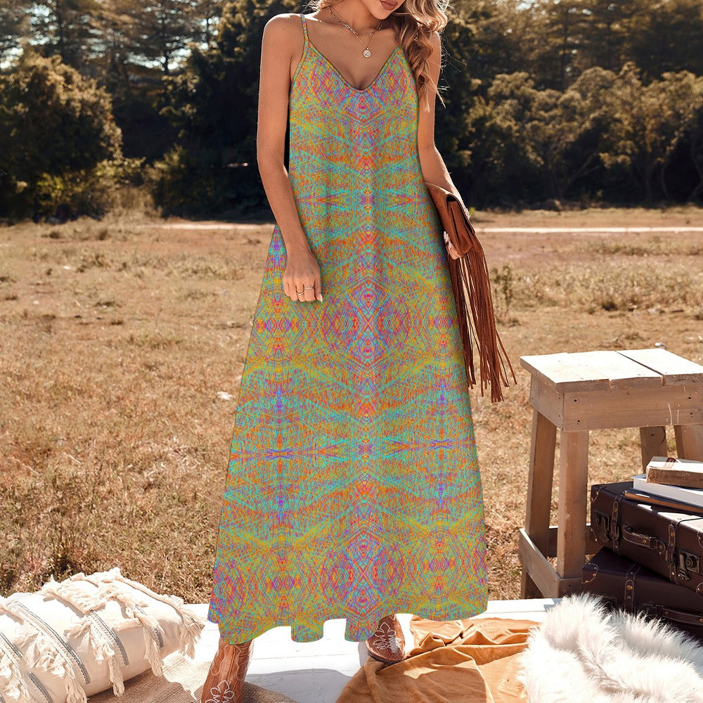 Sling Ankle Long Dress