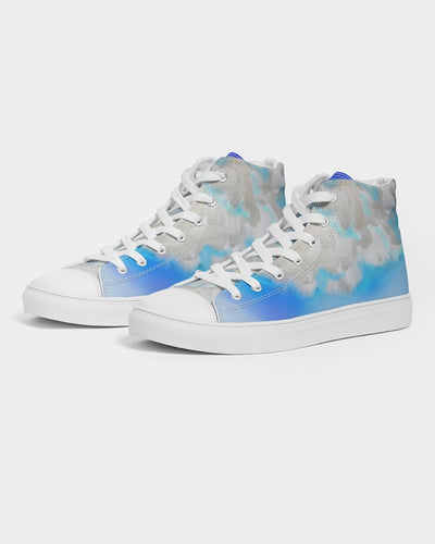 Blue Women's Hightop Canvas Shoe