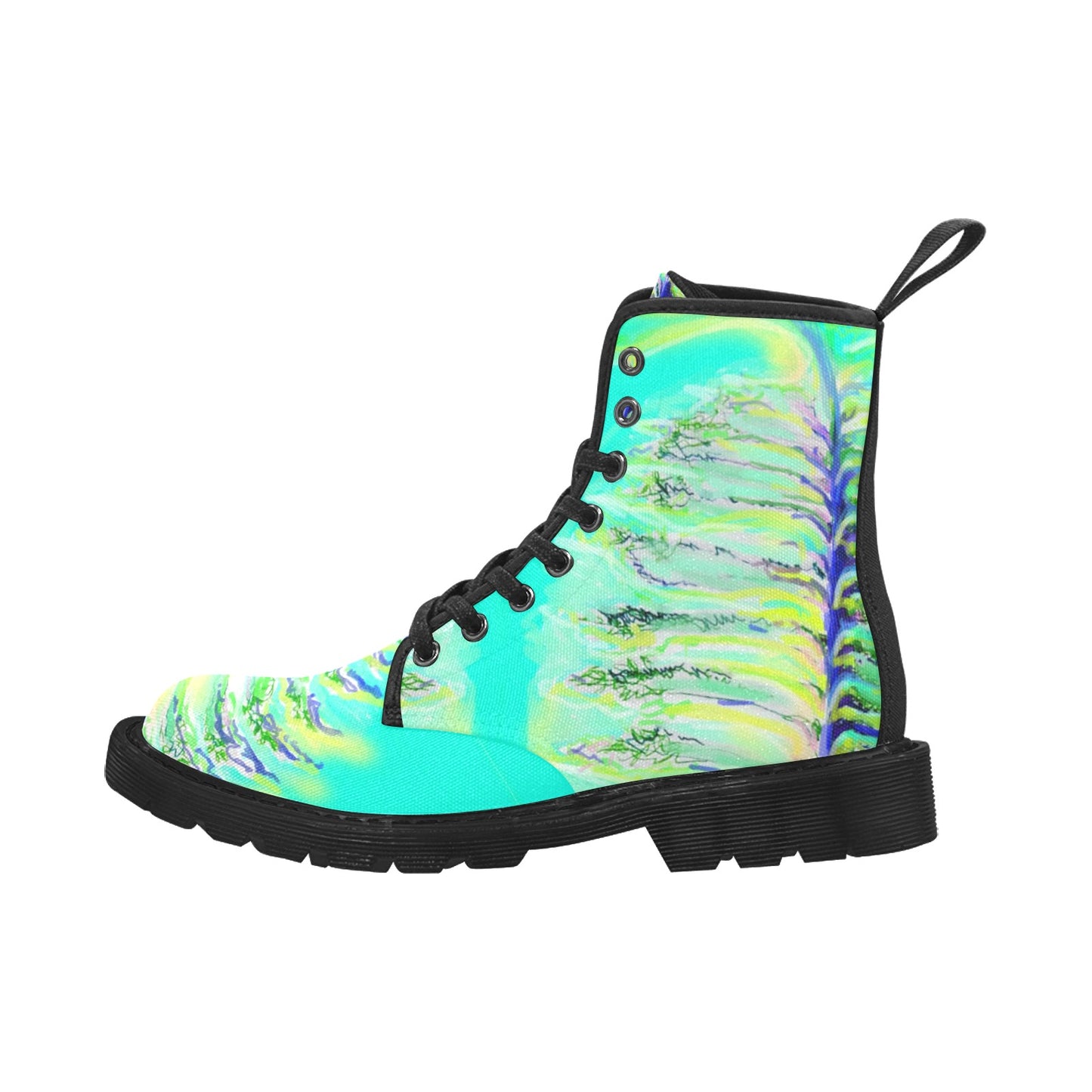 Women's Lace Up Canvas Boots