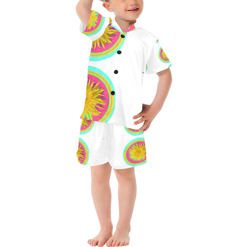 Shorts-Set mit V-Ausschnitt für kleine Jungen