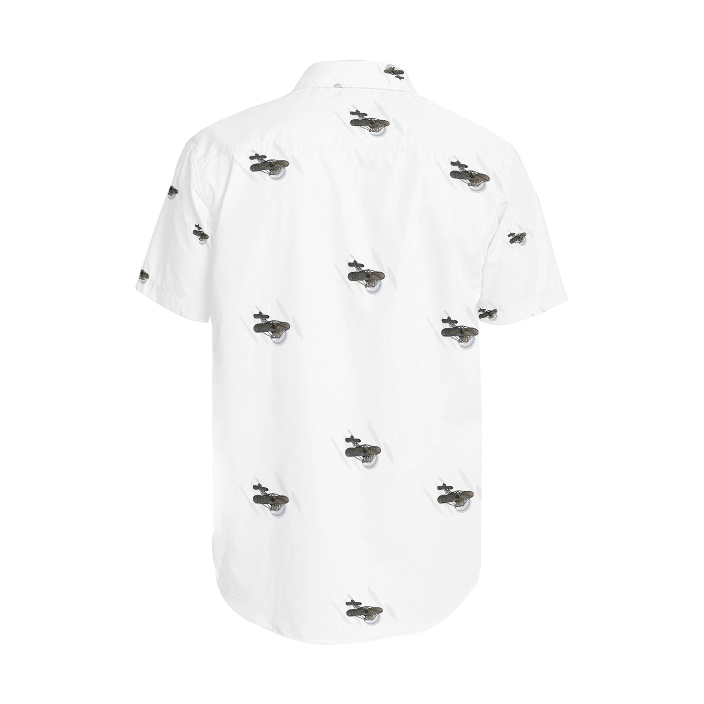 Men's Short Sleeve Shirt With Lapel Collar