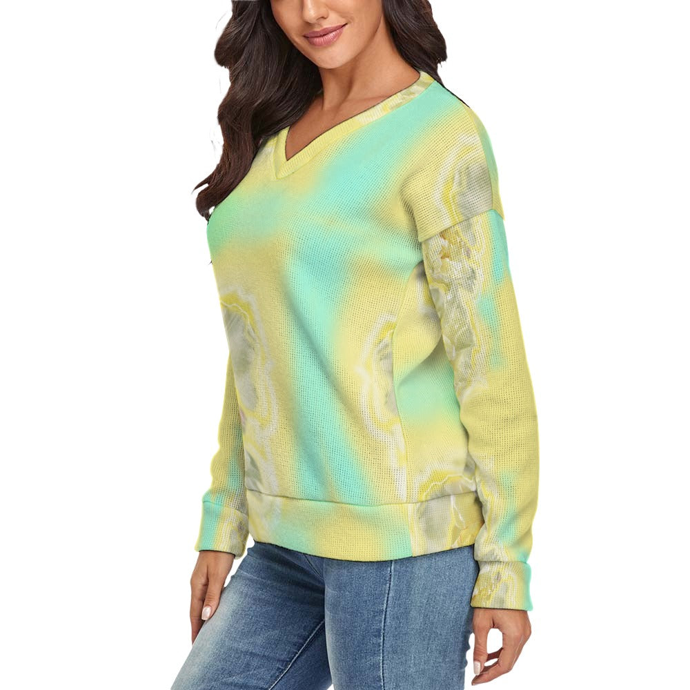 Women's V-Neck Long Sleeve Sweater