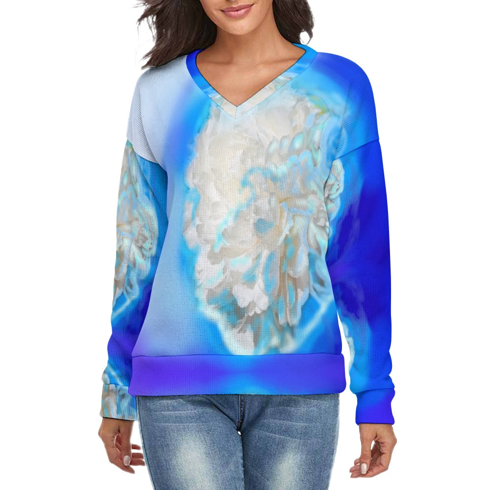 Women's V-Neck Long Sleeve Sweater