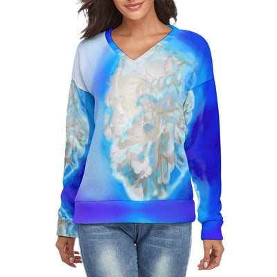 Women's V-Neck Long Sleeve Sweater