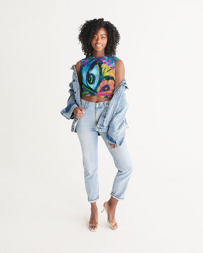 Eye Abstraction Women's Twist-Front Tank