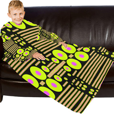 Blanket Robe with Sleeves for Kids