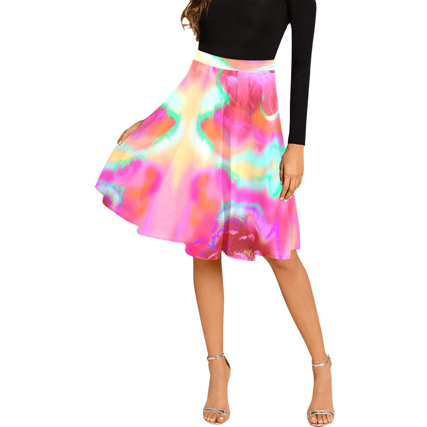 Plissierter Midirock für Damen