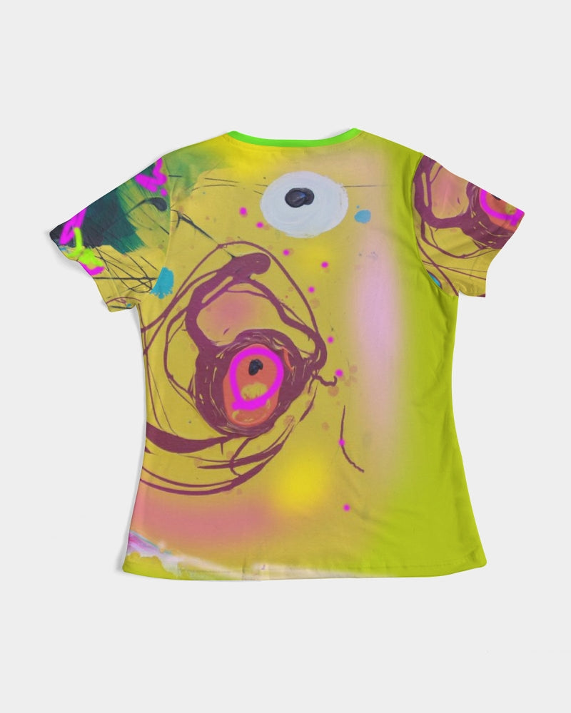 Abstract Yellow Women's Tee