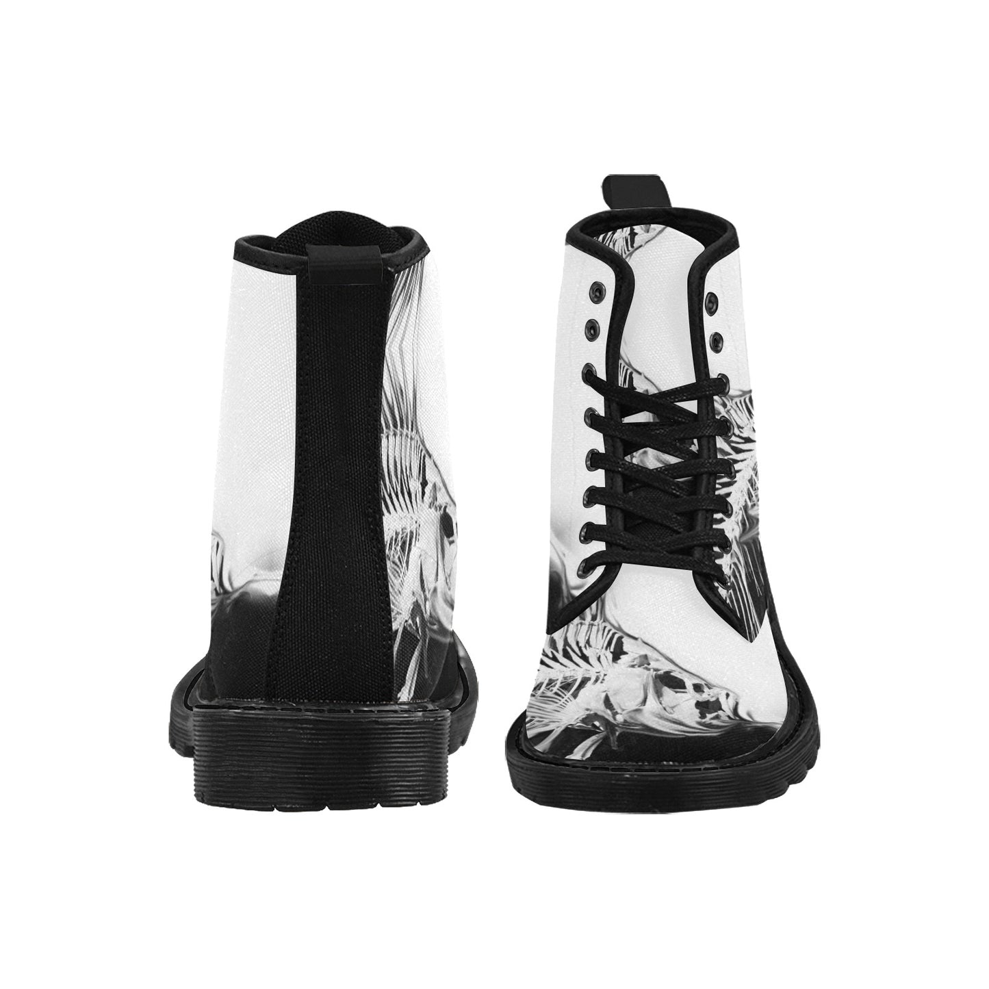 Women's Lace Up Canvas Boots