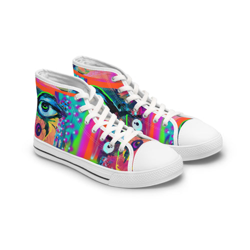 Sneakers, Abstract Eye Funky Art Design