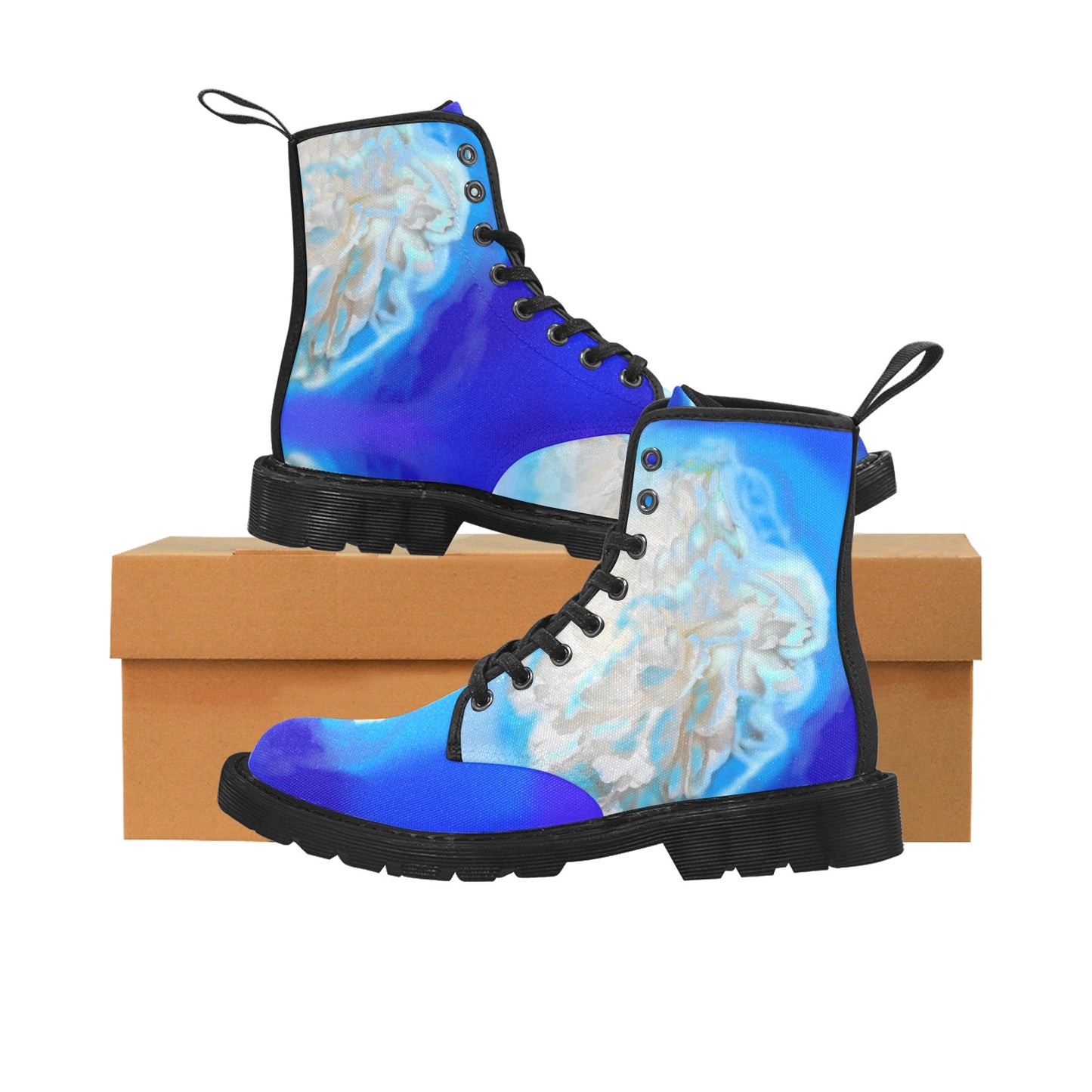 Women's Lace Up Canvas Boots