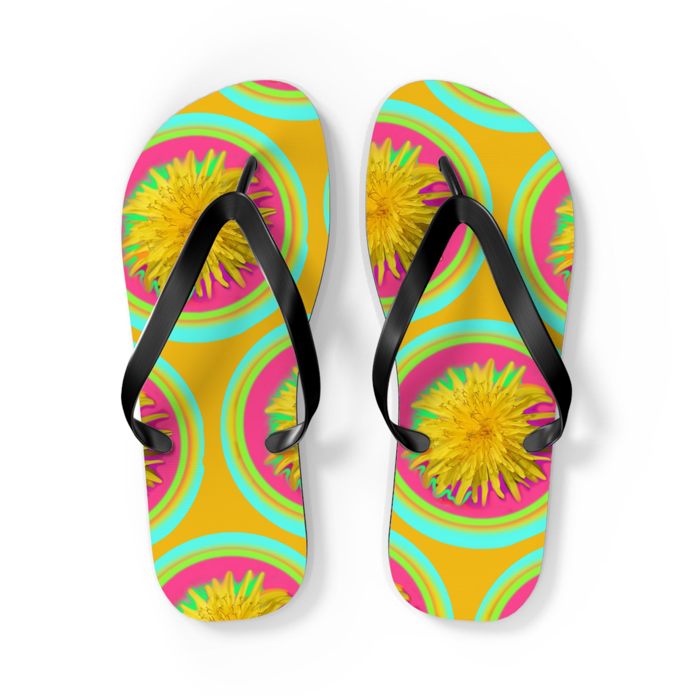 Vibrant Floral Flip Flops for Summer Fun