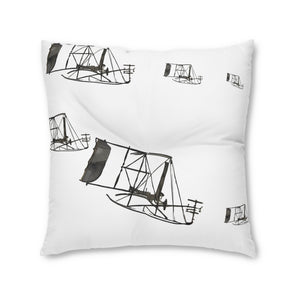 Vintage Flugzeug Tufted Bodenkissen - Stilvolles und gemütliches Wohndekor 