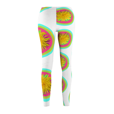 Vibrant Floral Women's Casual Leggings - Trendy Activewear for Everyday Style