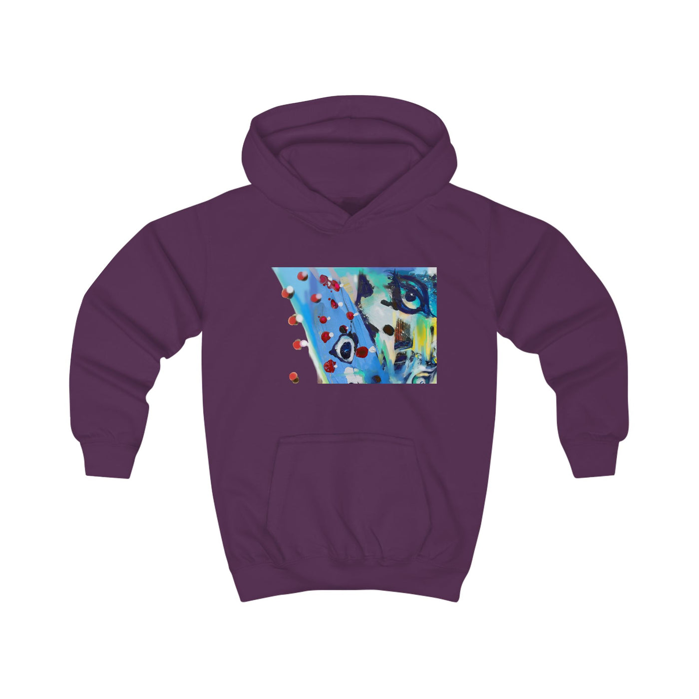 Colorful Artistic Kids Hoodie - Fun & Unique Design for Creative Children
