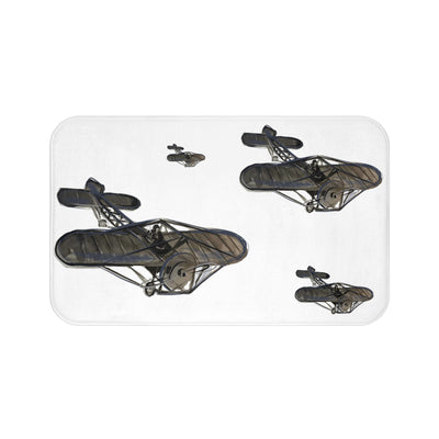 Aviator-Inspired Bath Mat - Aircraft Design for Home Decor