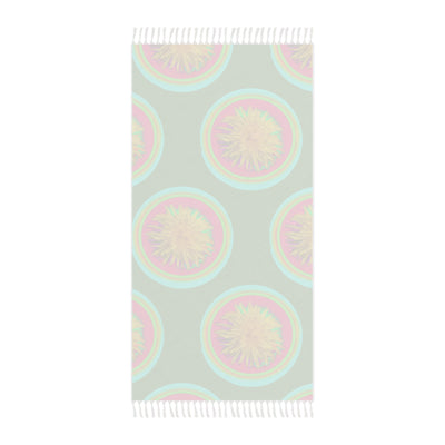 Boho Beach Towel with Vibrant Floral Design – Perfect for Summer and Outdoor Fun