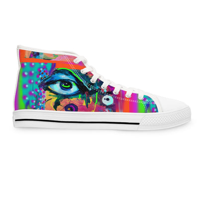 Sneakers, Abstract Eye Funky Art Design
