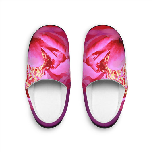 Floral Design Men's Indoor Slippers - Cozy and Stylish Home Footwear