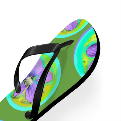 Vibrant Floral Flip Flops - Perfect for Summer and Beach Fun