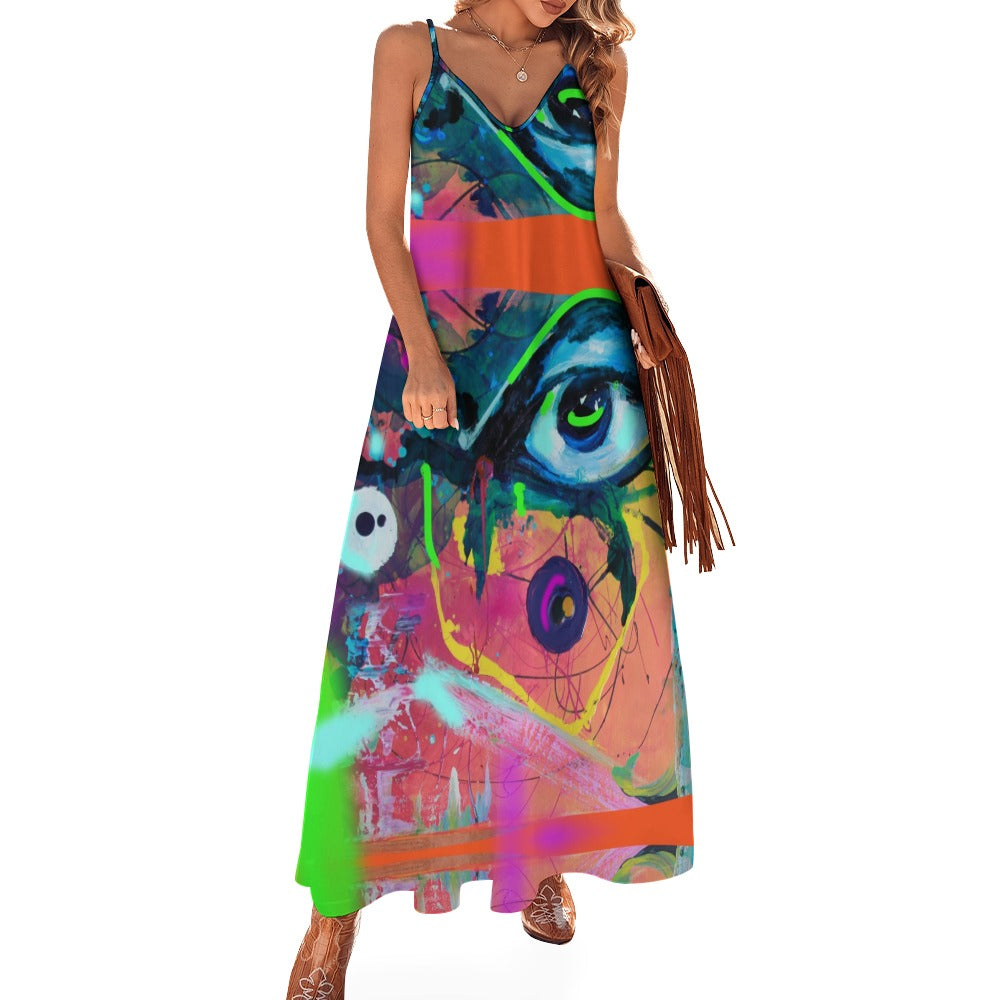 Sling Ankle Long Dress