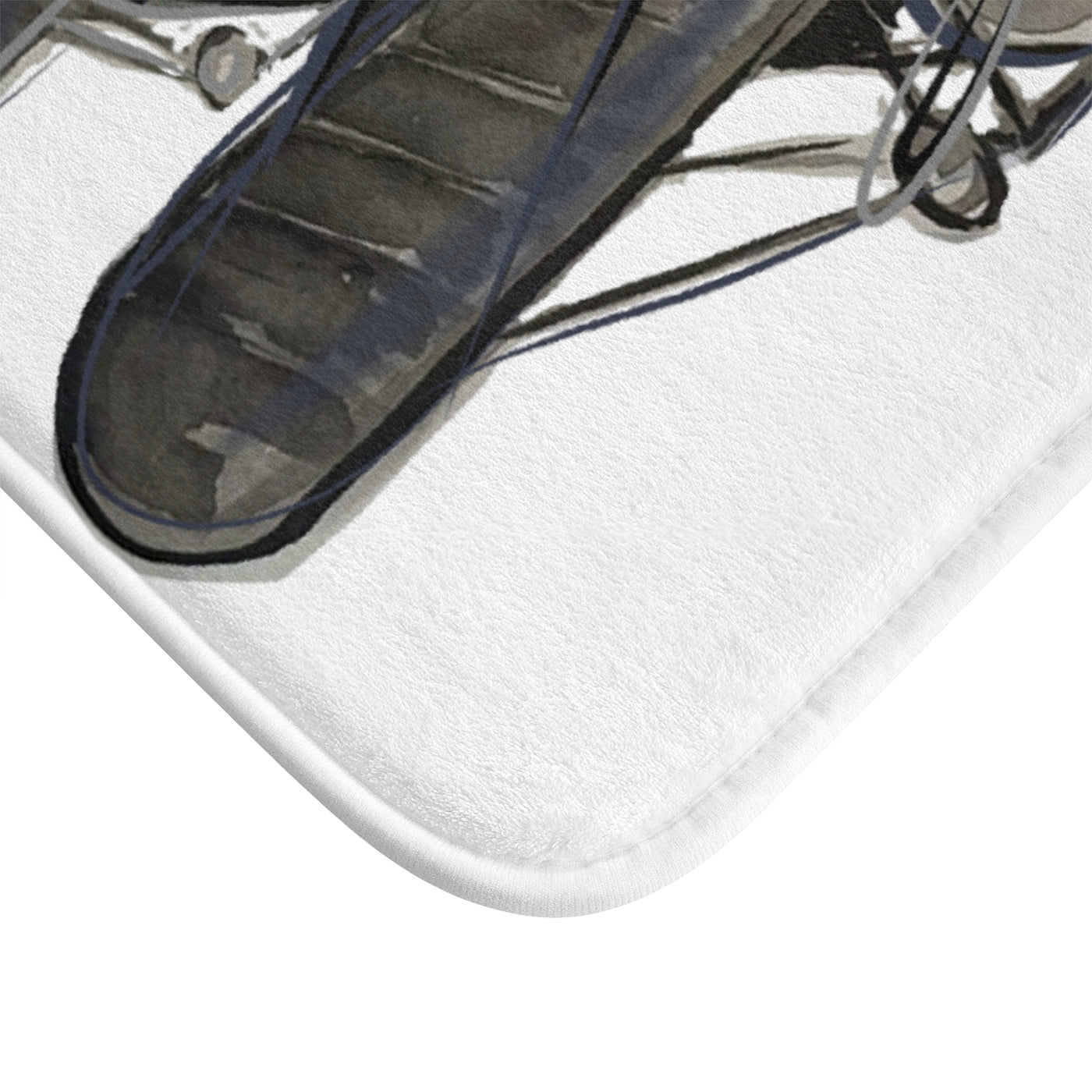 Aviator-Inspired Bath Mat - Aircraft Design for Home Decor