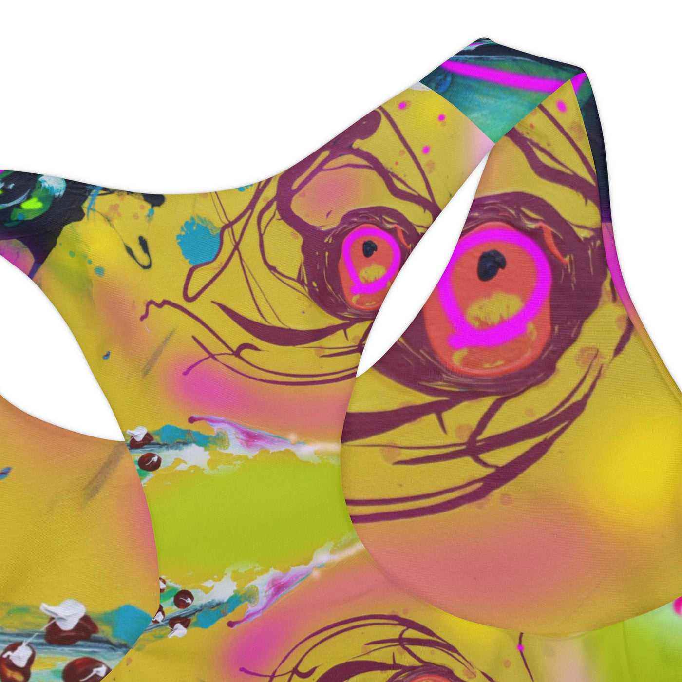 Vibrant Girls Two Piece Swimsuit - Colorful Summer Swimwear for Beach Fun