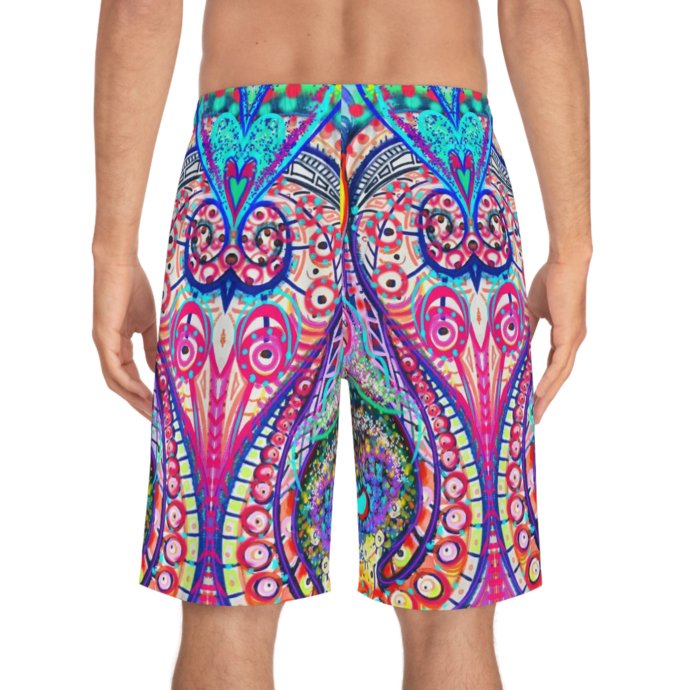 Lebendige künstlerische Boardshorts für Herren – einzigartige Strandbekleidung für Sommerspaß