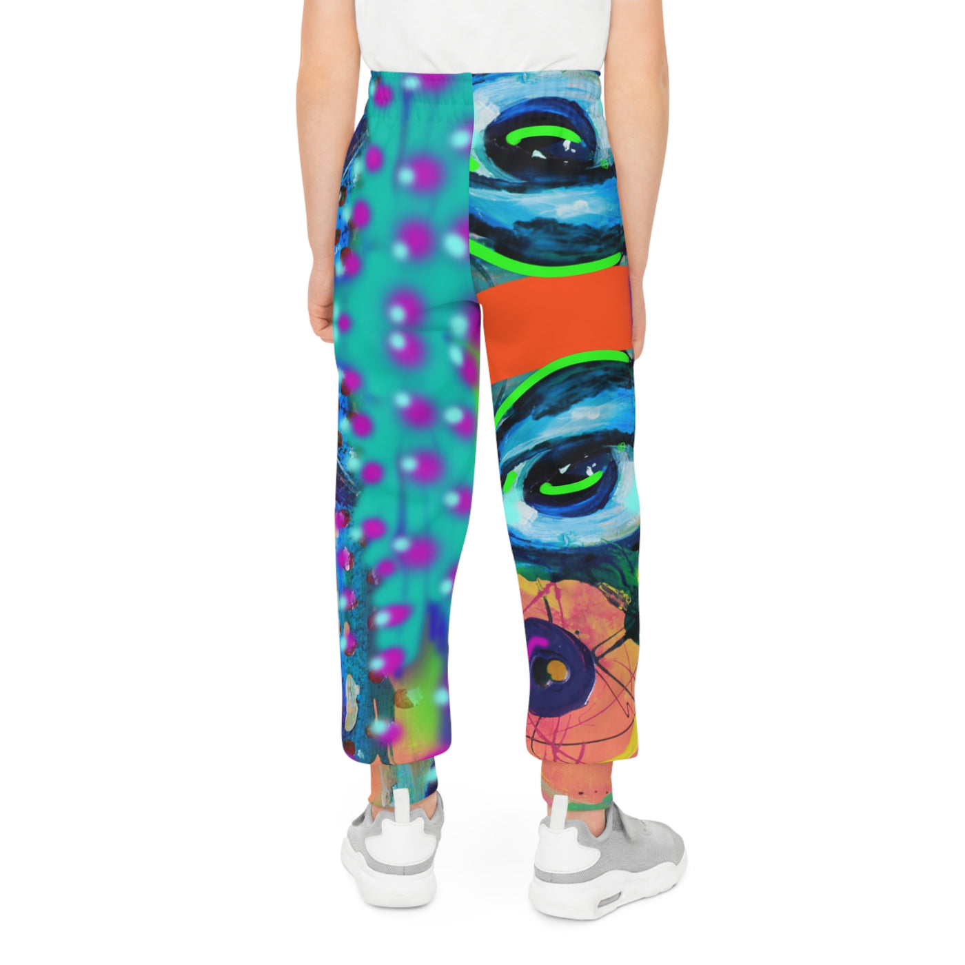 Vibrant Youth Joggers - Colorful Artistic Design for Creative Kids
