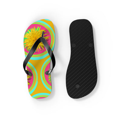 Vibrant Floral Flip Flops for Summer Fun