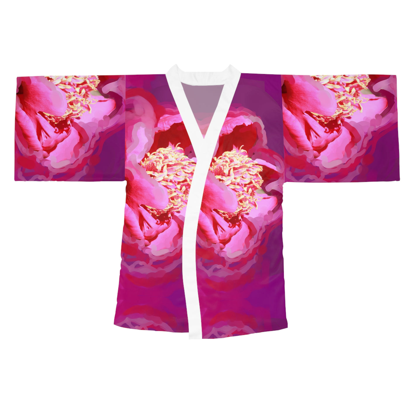 Floral Long Sleeve Kimono Robe - Elegant Comfort for Relaxation & Special Occasions