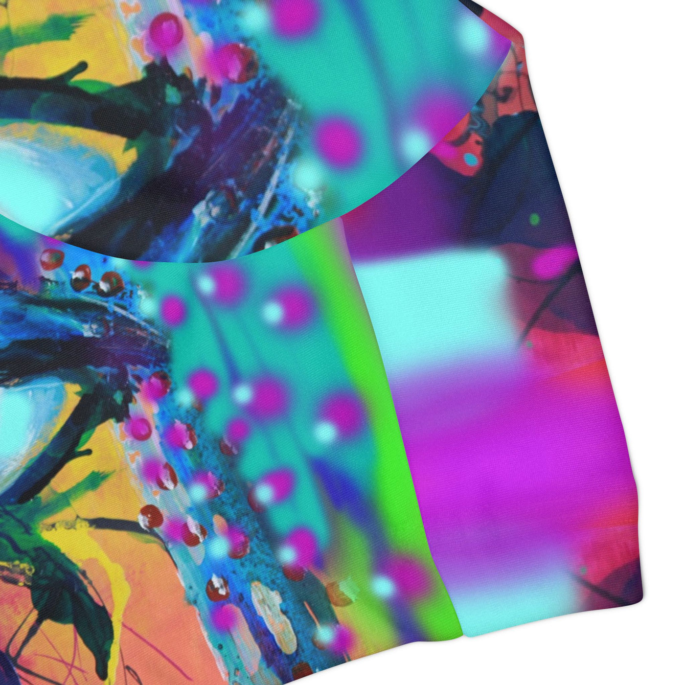 Colorful Eye-Design Girls Two Piece Swimsuit - Trendy & Fun Swimwear for Summer Adventures